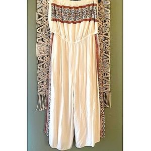 American Eagle strapless romper jumpsuit bohemian boho XXL